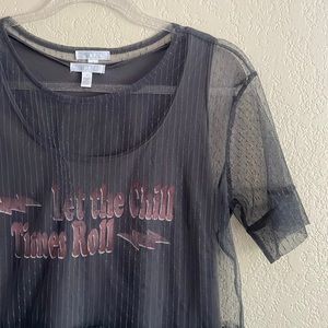 Abound Tank & Tulle Top